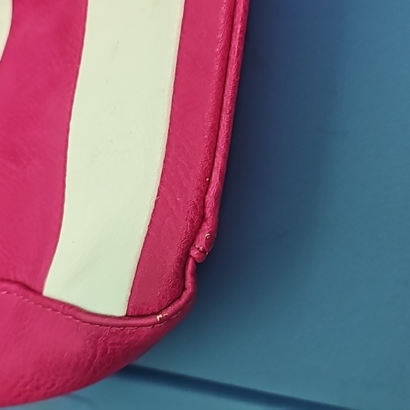 Michael Kors Pink and white striped purse - Picture 7 of 12